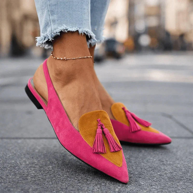 Lorena Sandals with Delicate Straps and Playful Tassels