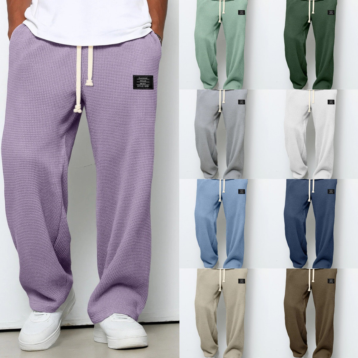 Samy Stylish wide-leg pants with an adjustable waistband