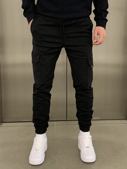 Olympus Cargo Jogger – Black: Sleek, Durable Utility Pants for Everyday Wear