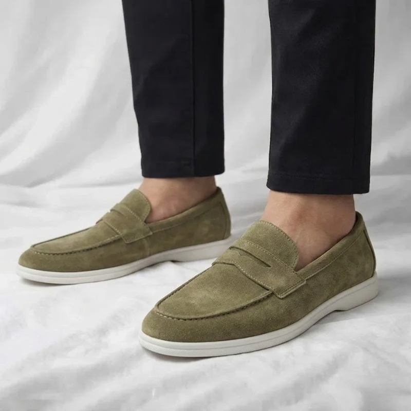 Mayfair Suede Penny Loafers - Timeless Style, Everyday Comfort