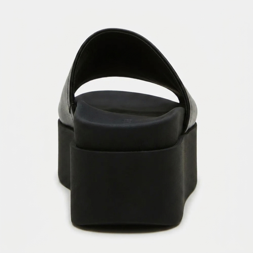Arwinn Premium Leather Platform Slides