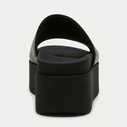 Arwinn Premium Leather Platform Slides