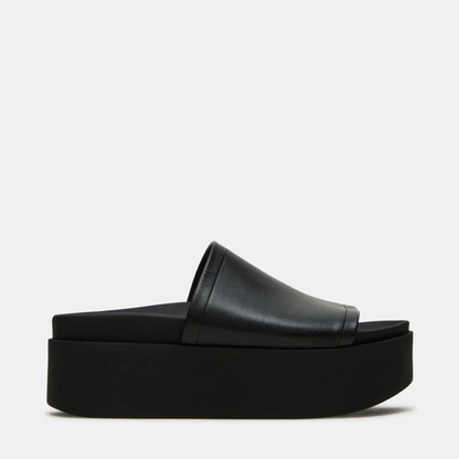 Arwinn Premium Leather Platform Slides