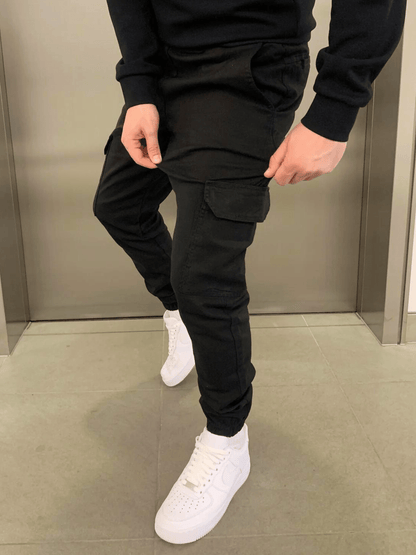 Olympus Cargo Jogger – Black: Sleek, Durable Utility Pants for Everyday Wear