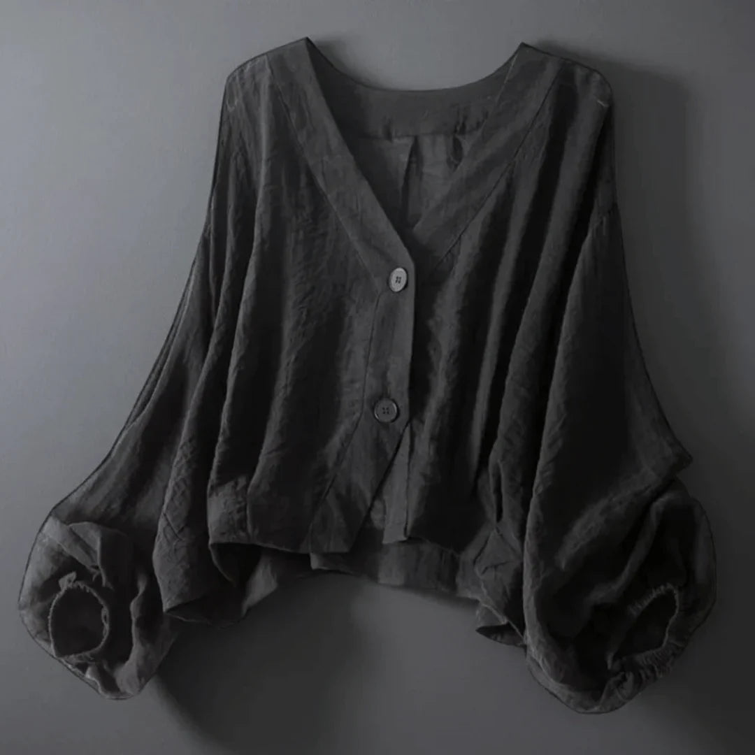 Aurora Linen Blouse - Lightweight, Breathable Everyday Elegance
