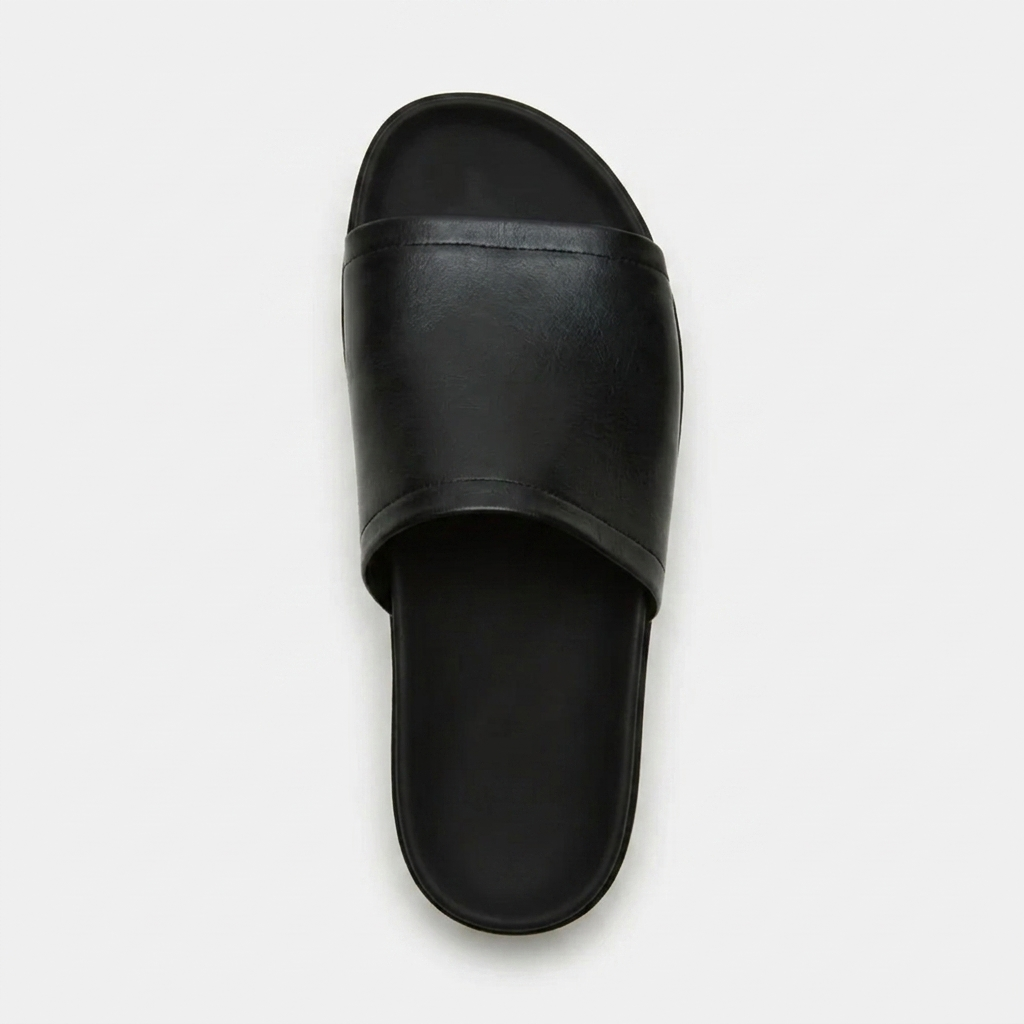 Arwinn Premium Leather Platform Slides