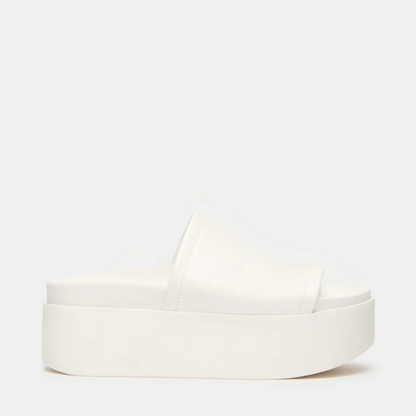 Arwinn Premium Leather Platform Slides