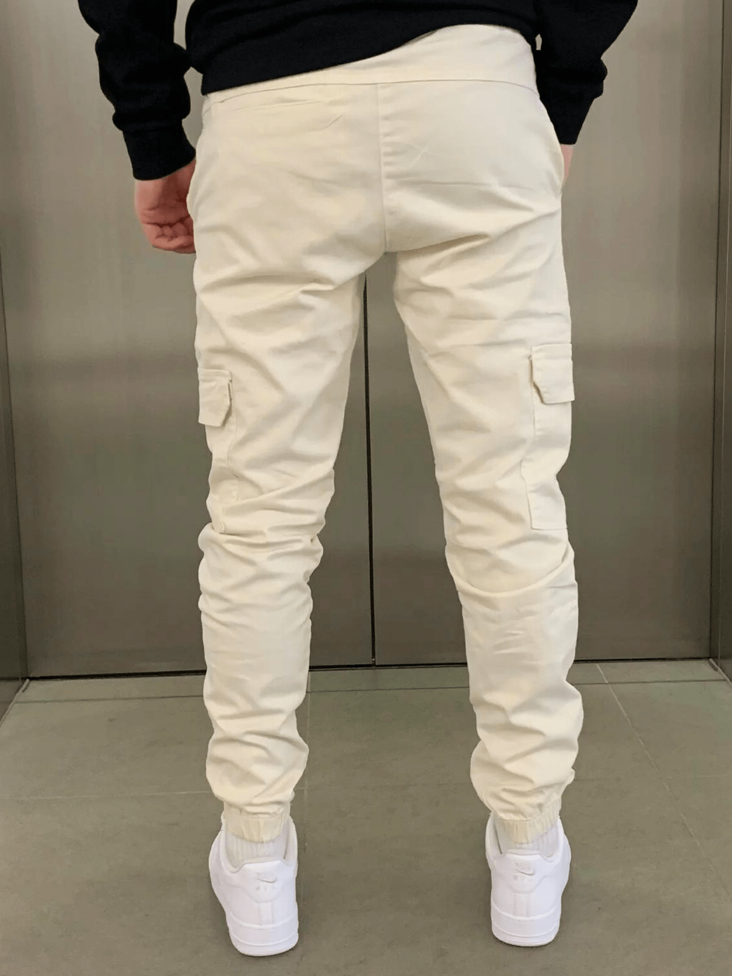 Olympus Cream Cargo Joggers – Sleek, Functional Everyday Wear