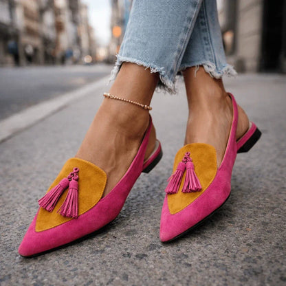 Lorena Sandals with Delicate Straps and Playful Tassels