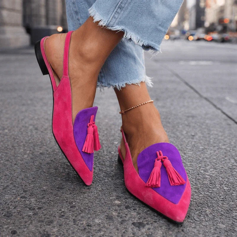 Lorena Sandals with Delicate Straps and Playful Tassels