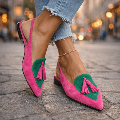 Lorena Sandals with Delicate Straps and Playful Tassels