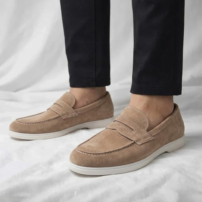 Mayfair Suede Penny Loafers - Timeless Style, Everyday Comfort