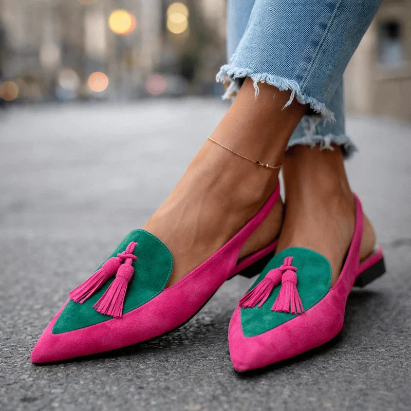 Lorena Sandals with Delicate Straps and Playful Tassels