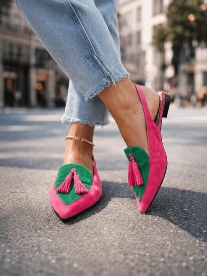 Lorena Sandals with Delicate Straps and Playful Tassels