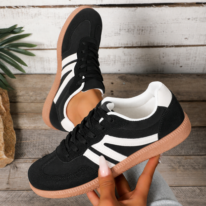 Valencia Cushioned Orthopedic Stripe Trainers