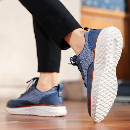 Oxford Ridge Leather Sneakers - Premium Leather, Everyday Comfort