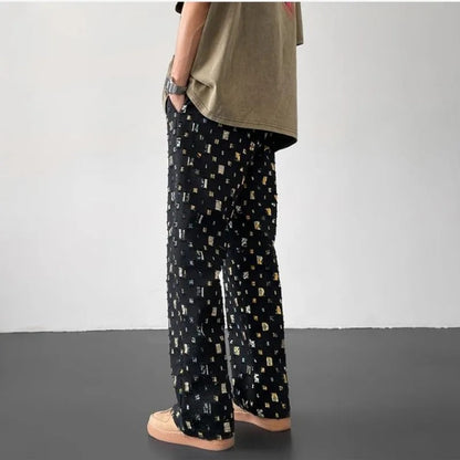Mosaic Straight-Fit Pants - Sleek, Everyday Style