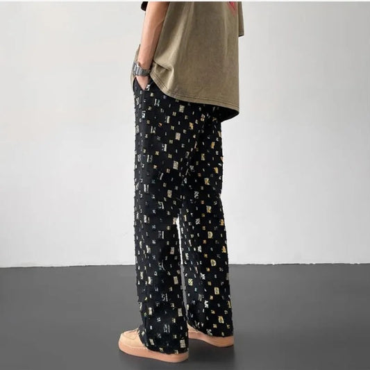 Mosaic Straight-Fit Pants - Sleek, Everyday Style