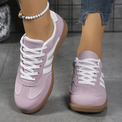 Valencia Cushioned Orthopedic Stripe Trainers