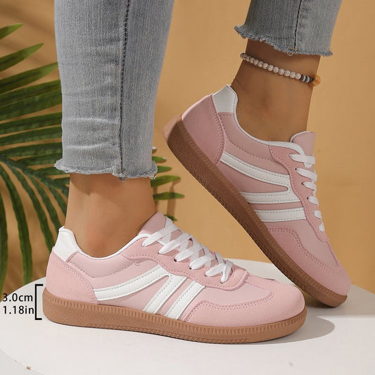 Valencia Cushioned Orthopedic Stripe Trainers