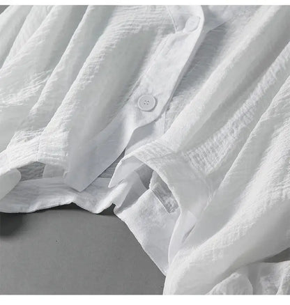 Aurora Linen Blouse - Lightweight, Breathable Everyday Elegance