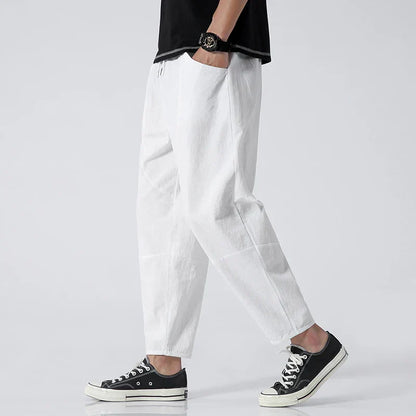 Kyoto Linen Cropped Pants - Effortless Style and Breathable Comfort