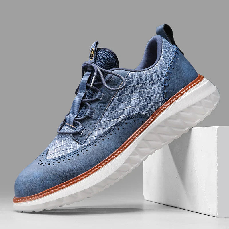 Oxford Ridge Leather Sneakers - Premium Leather, Everyday Comfort