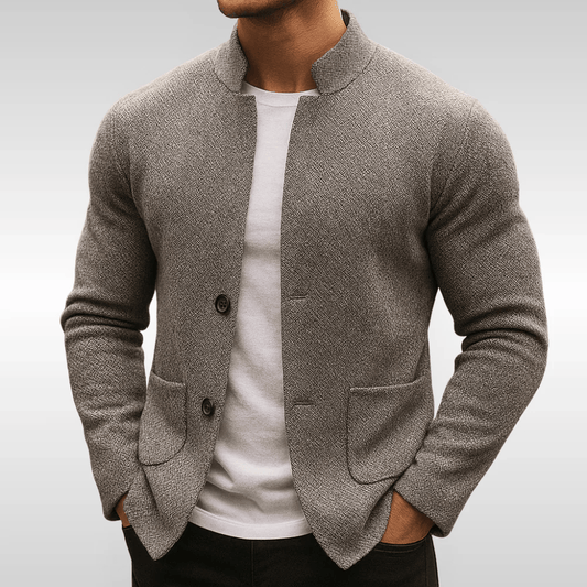Ferran Louis Knit Blazer Sophisticated Knit Jacket
