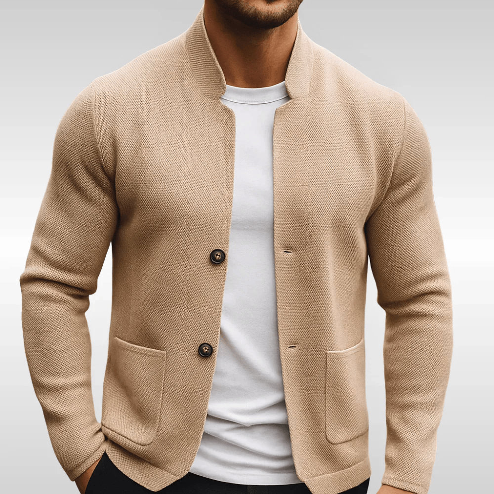 Ferran Louis Knit Blazer Sophisticated Knit Jacket