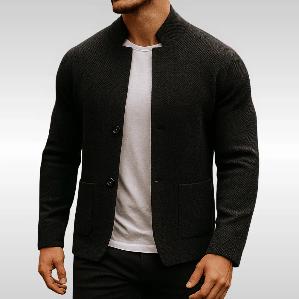 Ferran Louis Knit Blazer Sophisticated Knit Jacket