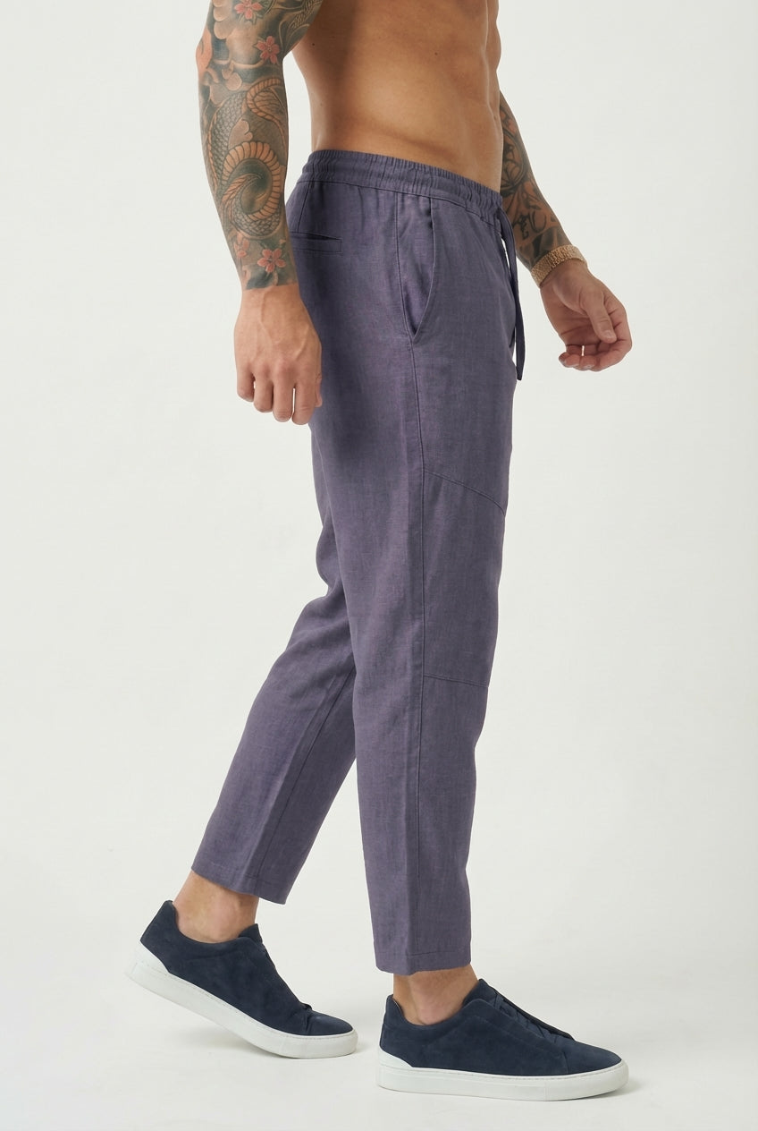 Kyoto Linen Cropped Pants - Effortless Style and Breathable Comfort
