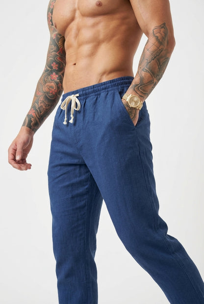 Massimo Linen Trousers - Lightweight, Breathable Comfort for Everyday Wear