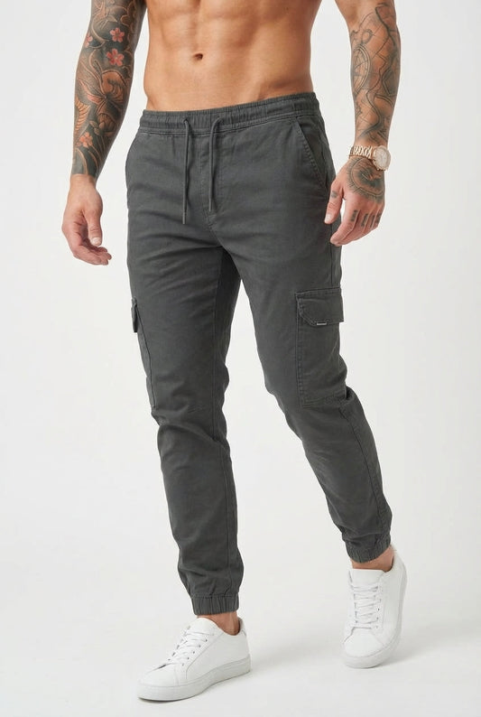 Olympus Grey Cargo Jogger - Rugged Comfort for Everyday Wear