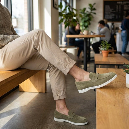 Mayfair Suede Penny Loafers - Timeless Style, Everyday Comfort
