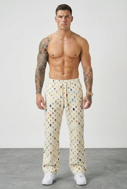 Mosaic Straight-Fit Pants - Sleek, Everyday Style