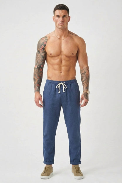 Massimo Linen Trousers - Lightweight, Breathable Comfort for Everyday Wear