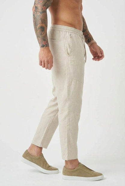 Kyoto Linen Cropped Pants - Effortless Style and Breathable Comfort