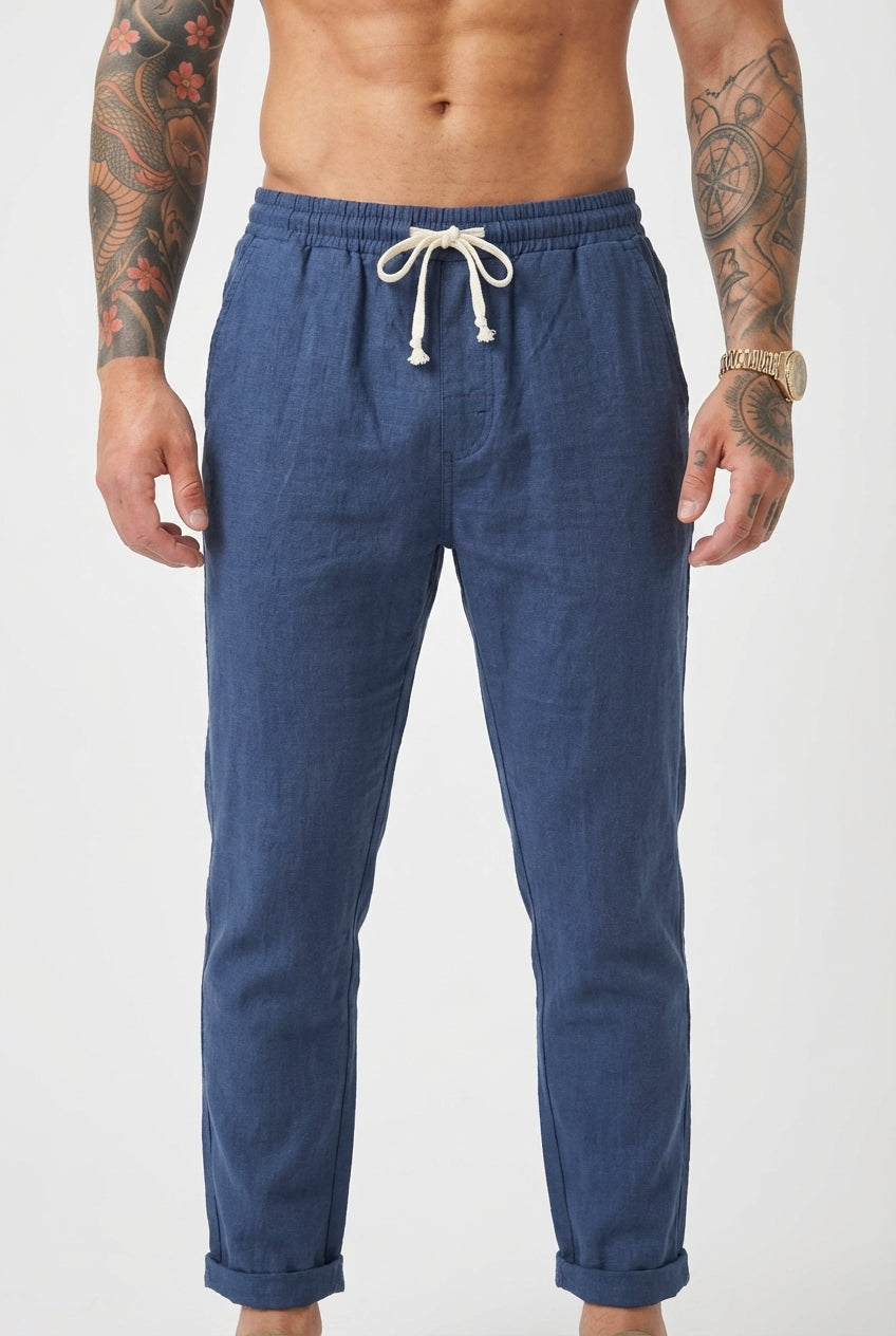 Massimo Linen Trousers - Lightweight, Breathable Comfort for Everyday Wear