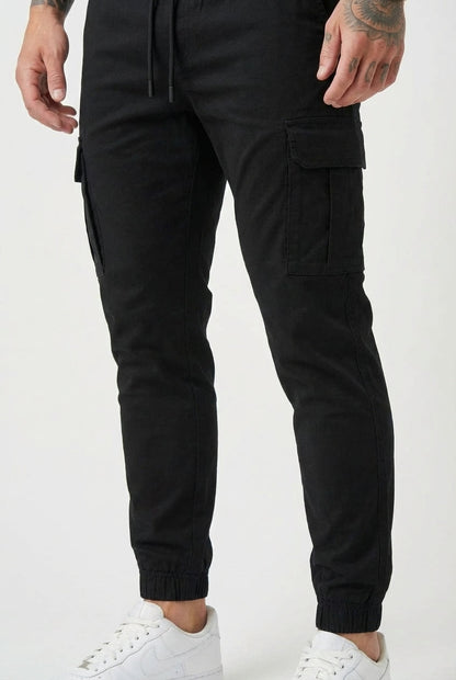 Olympus Cargo Jogger – Black: Sleek, Durable Utility Pants for Everyday Wear