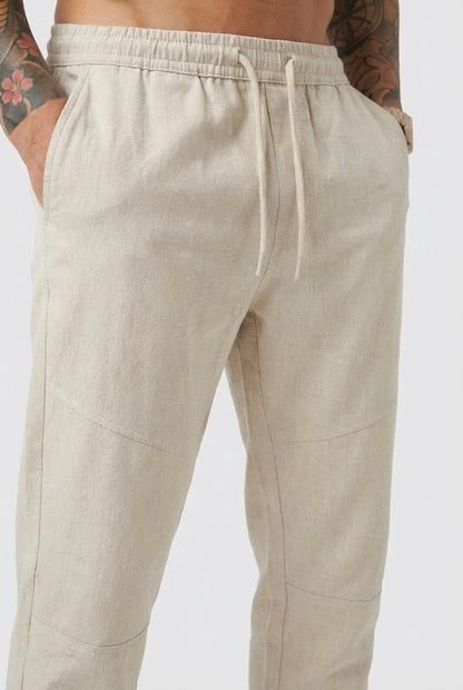 Kyoto Linen Cropped Pants - Effortless Style and Breathable Comfort