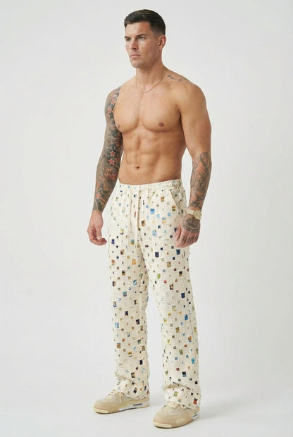 Mosaic Straight-Fit Pants - Sleek, Everyday Style
