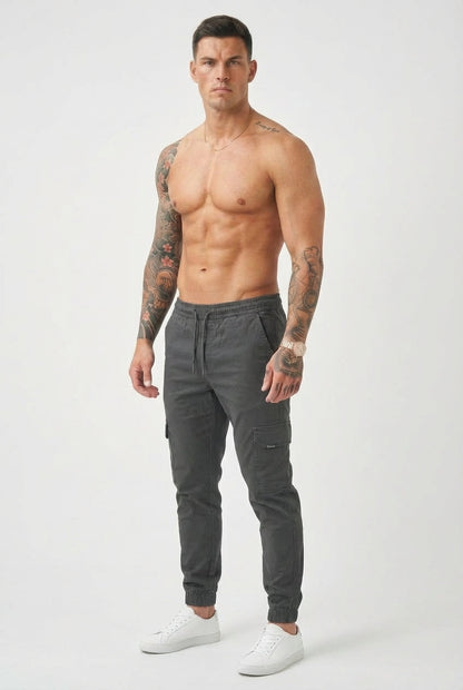 Olympus Grey Cargo Jogger - Rugged Comfort for Everyday Wear