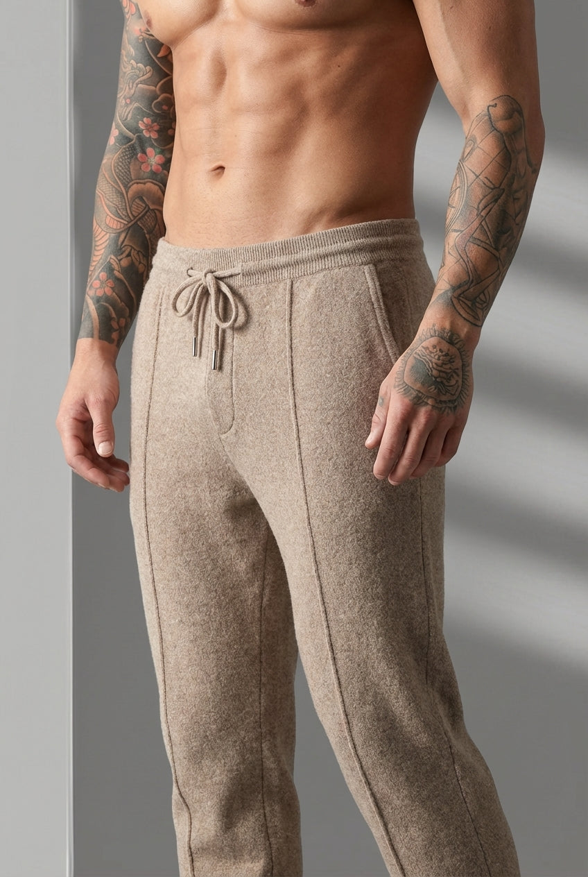 Cloud Merino Pants in Beige – Ultra-Soft Merino Comfort for Everyday Wear