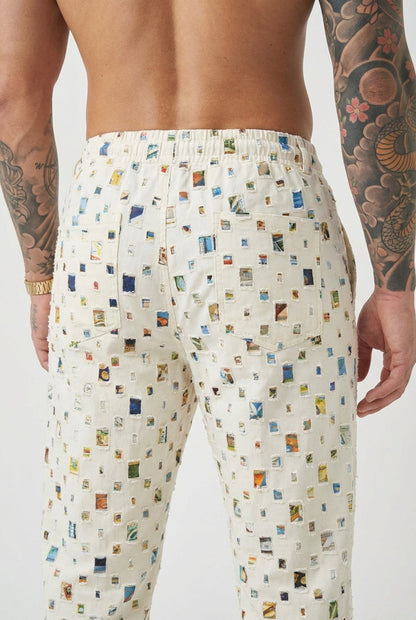 Mosaic Straight-Fit Pants - Sleek, Everyday Style