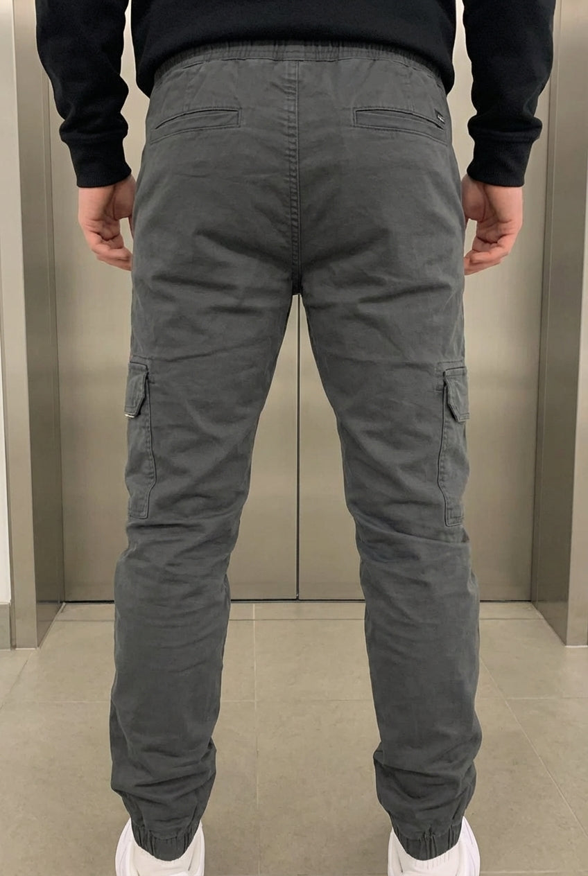 Olympus Grey Cargo Jogger - Rugged Comfort for Everyday Wear
