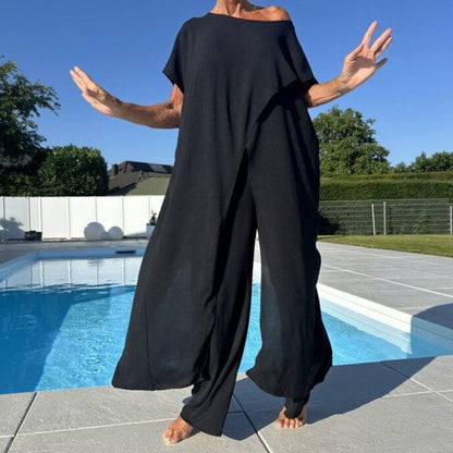 Riviera Asymmetric Flow Two-Piece Set
