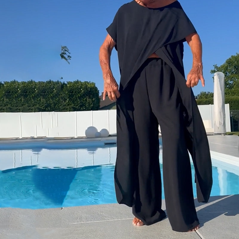 Riviera Asymmetric Flow Two-Piece Set