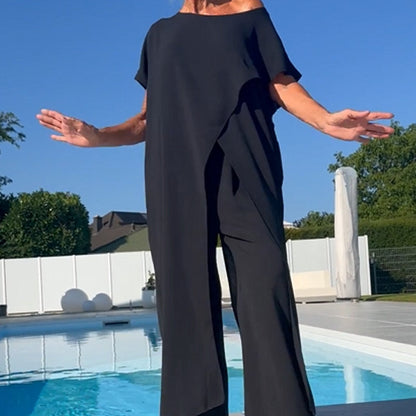 Riviera Asymmetric Flow Two-Piece Set