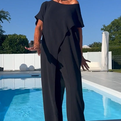 Riviera Asymmetric Flow Two-Piece Set