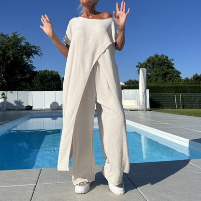 Riviera Asymmetric Flow Two-Piece Set